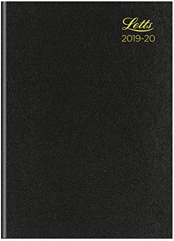 Letts A5 Standard Academic Diary 2019-2020 Week-to-View - Black