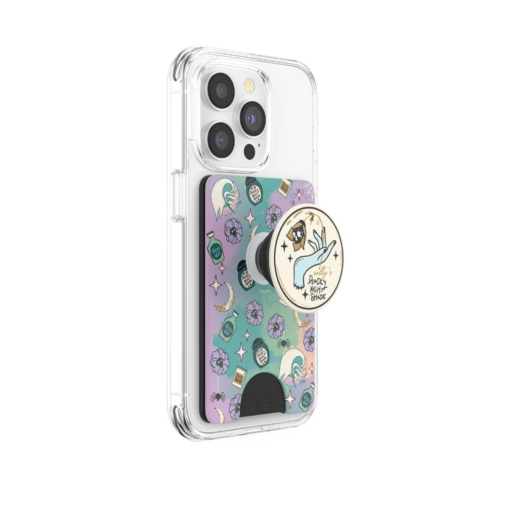 PopSockets Adhesive Phone Wallet and Card Holder with Grip, Disney - Sally's Deadly Nightshade