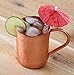 Inspired Basics Solid Moscow Mule Copper Mug Hammered Type Moscow Mule Mug 16 Oz with No Lining