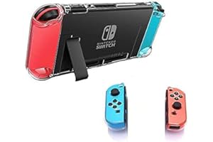 LNtech 3 in 1 Dockable Crystal Clear Cover Case Compatible with Nintendo Switch and Joy-Con Controller