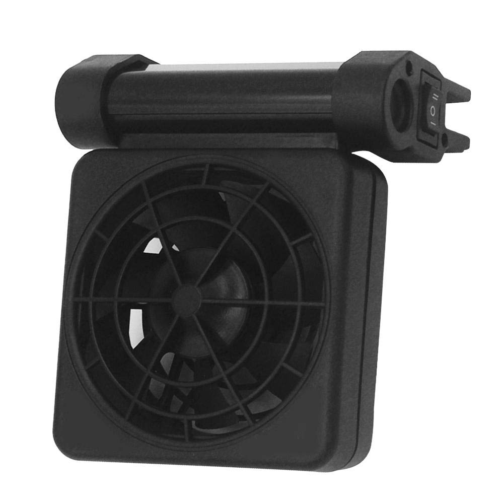 Pssopp Aquarium Adjustable Fish Tank Cooling Fan Heat Dissipation Fans Aquarium ColdWind Cooling System for for Salt Fresh Water Tank(Single Head)