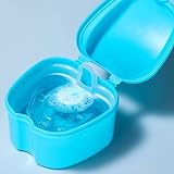 HouChanges Retainer Case Portable Denture Box Easy-Clean Medical PP view 4