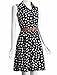 FAVOLOOK Women's Summer Casual Half Placket Sleeveless Shirt Dress with Belt