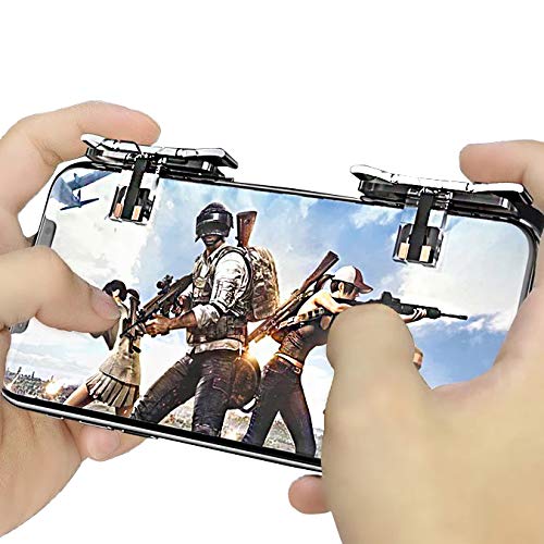 [4 Triggers] Fortnite PUBG Mobile Trigger -Mobile Game Controller Cellphone Game Trigger for Battle Royale/Fortnite/PUBG