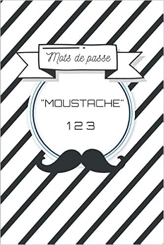Carnet De Mots De Passe Moustache 123 Repertoire De Mots