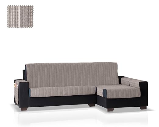 JM Textil Schoner für Sofa mit Ottomane Rino, Ottomane rechts, Größe Gross (292cm), Farbe 06