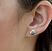 The Magic Zoo Pewter Guinea Pig Post Earrings – Guinea Pig Stud Earrings - Gift for Women - Made in the USA