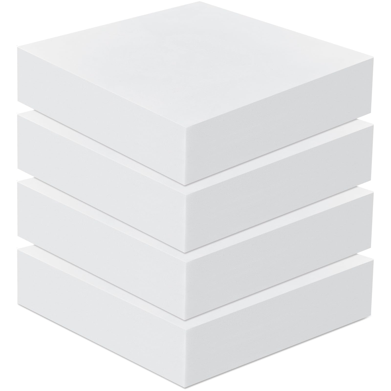 Photo 1 of Frienda 4 Pack 6" x 24" x 24" Upholstery High Density Foam Cushion Seat Replacement Square Cut to Size Foam Couch for Patio Furniture Commercial Dinning Chair Couches Benches Padding DIY Projects