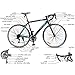 Goplus Commuter Bike Road Bike Quick Release Aluminum 700C 21 Speed (Black)thumb 2