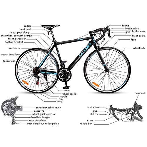 Goplus Commuter Bike Road Bike Quick 