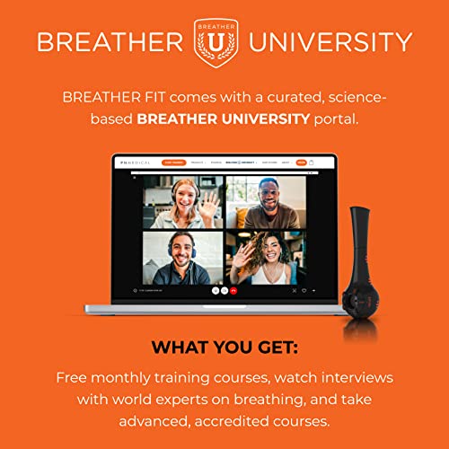 Breather Fit Natural Breathing Lung Exercising Muscle Trainer for Pro