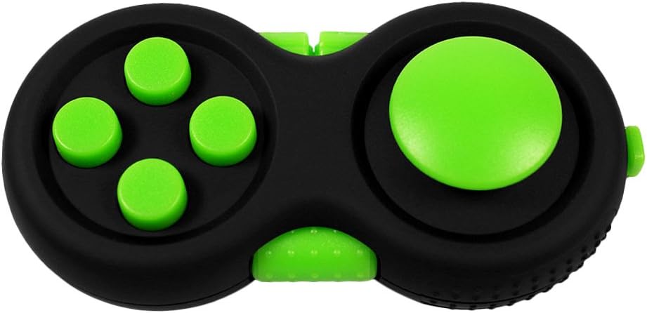 Amazon Fidget Pad ストレス解消 キーホルダー ハンドル ポケットゲーム フォーカス 緊張 Edc Adhdにお勧め おもちゃ 指遊び Adhd Add子供大人に適用 手持ち 無沙汰を解消 不安 デスク玩具 ギフト アメリカで大人気 フィジェットキューブ おもちゃ