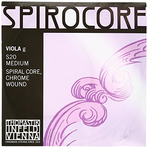 Thomastik-Infeld S20 Spirocore Viola Strings, Single G String, 4/4 Size, Steel Core Chrome Wound