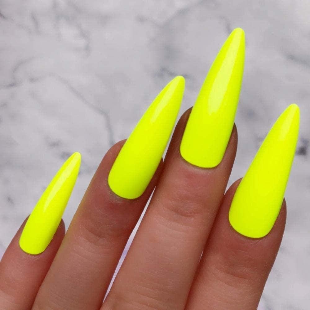 neon green stilettos