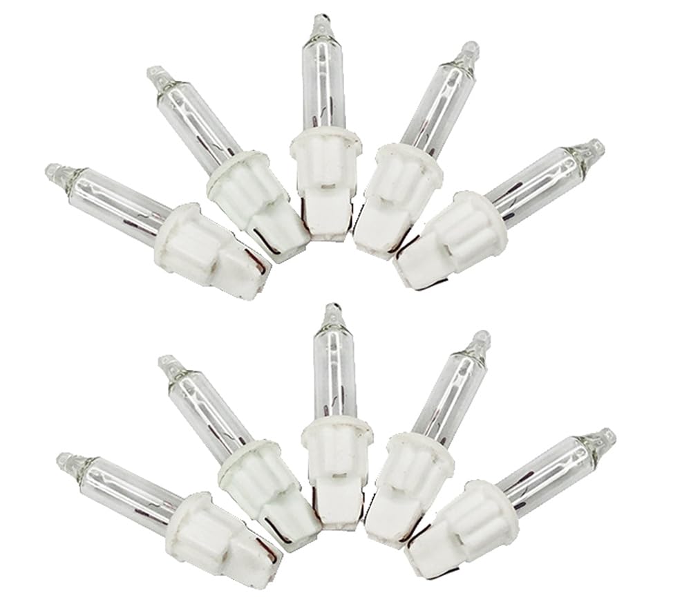 ShuoHui Replacement Bulb for Mini Fairy Lights, 5 V, 0.14 A, 0.7 W, Blister/Plug-in Socket, Warm White, 6 mm Base DIY (10)