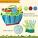 INNOCHEER Kids Gardening Tools, Kids Gardening Set with STEM Learning Guide, Kids Watering Can, Washable Apron, Gloves, Shovel, Rake, Fork and Garden Tote Bag-Children Gardening All in One Kit