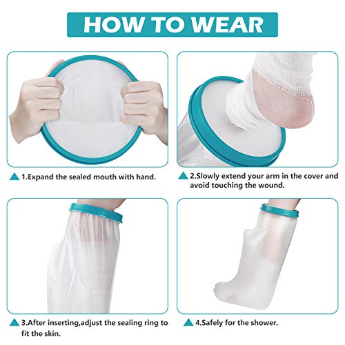 Polaland Waterproof Leg Cast Wound Cover for Shower Bath, Watertight
