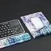 Cheliz Memory Foam Non Slip Mouse Pad Wrist Rest - Durable & Comfortable & Lightweight for Easy Typing & Pain Relief-Ergonomic Support (2-Crystal)