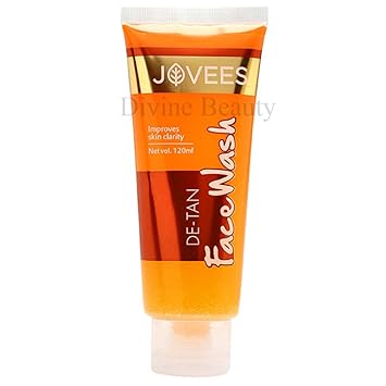 Jovees Herbals De-Tan Face Wash Helps Removing Tanning and Dark Spots -120 ml