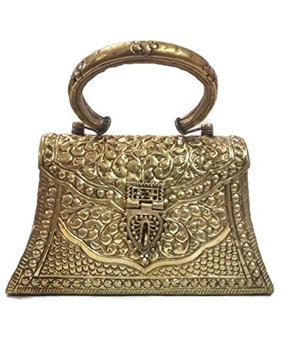 golden colour hand purse