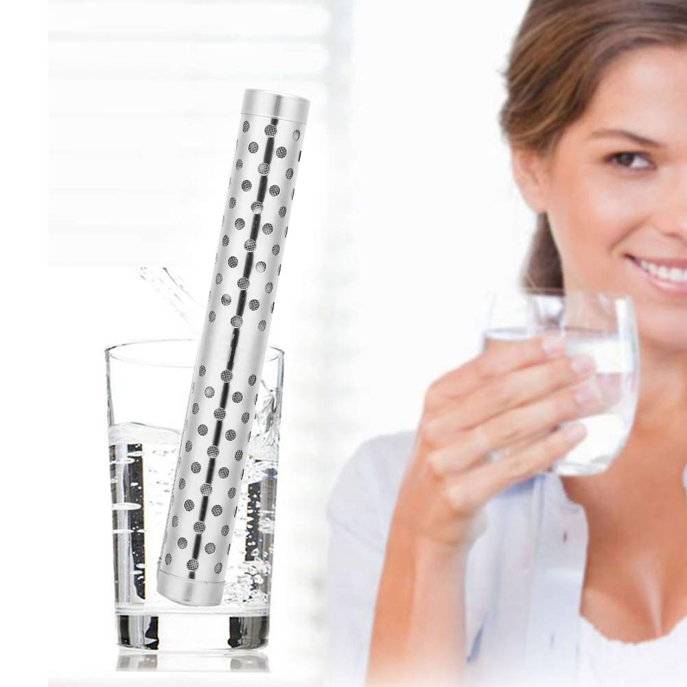 Hydrogen Alkaline Water Stick, PH Alkalizer Mineral Purifier Filter Flat Head Small Portable Hydrogen Mineral Purifier Water PH Adds Minerals