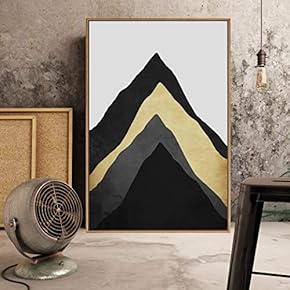 Framed Canvas Home Artwork Decoration Abstract Scenery Canvas Wall Art for Living Room, Bedroom - 16x24 inches