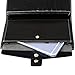 Jack&Chris Women's RFID Blocking Luxury Wax Genuine Leather Clutch Wallet Card Holder Organizer Ladies Purse, WB301 (Black)