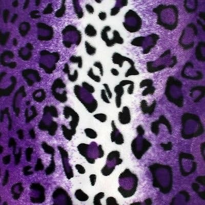 Purple Leopard Velboa Faux Fur Fabric - Sold By The Yard - 58"/ 60"