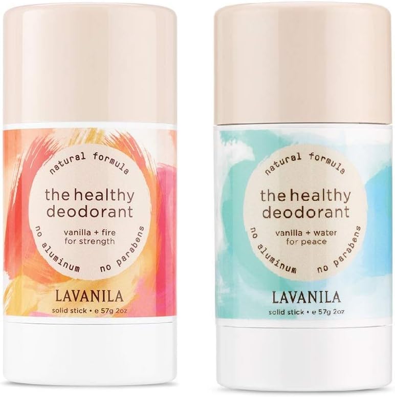 Lavanila The Healthy Deodorant Deodorant Stick (Water & Fire, Duo)