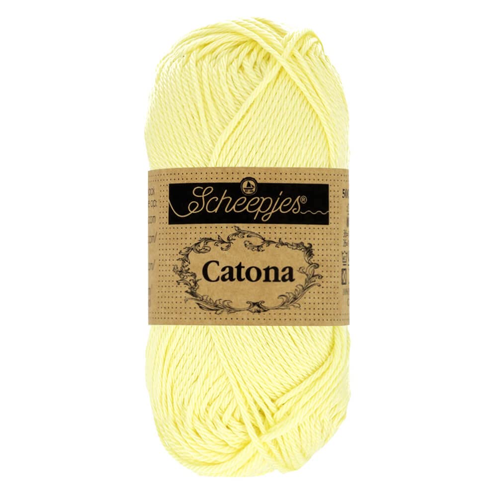 Scheepjes - Scheepjes Catona 100 Lemon Chiffon Yarn - 1x10g