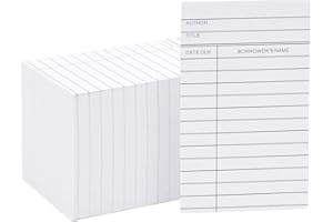 Library Checkout Cards, Due Date Note Cards for Record Keeping (3x5 in, 250 Pack)