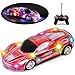 Haktoys Remote Control Sports Car: Radio Control Racing Toy Vehicle with LED Flashing Lights - Great Gift for Kids, Boys and Girls (Red)