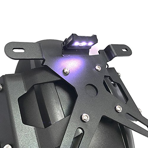 FATExpress Motorcycle Billet Aluminum Black Rear Mudguard Tire Hugger Mud Guards Fender with License Plate Bracket Holder for KTM Duke 390 RC 200 2015 2016 2017 15-17 - Thumbnail 4