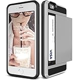 iPhone 6S Plus Case, Verus [Damda Slide][Satin Silver] - [Wallet Card Slot][Heavy Duty] For Apple iPhone 6 6S Plus 5.5
