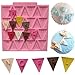 Silicone Mat Baking Fondant Silicone with Letter Flag Bunting Cake Decoration Soft Bake Chocolate Baking Tool