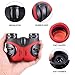 Luwint 8 X 21 Kids Binoculars, Mini Compact and Image Stabilized, Red