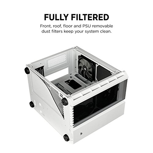 CORSAIR CRYSTAL 280X Micro-ATX Case, Tempered Glass - White - CC-9011136-WW