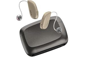 Jabra Enhance Select 500 Clinic-Quality OTC Hearing Aids, Audiology Services Included, Bluetooth Streaming for Calls, Music, Media (iOS/Android), 3-Year Warranty, Nearly Invisible, Gold
