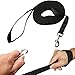 10 Feet Dog Leash Nylon Training Leash Dog Traction Rope Black Dog Leashes for Small Dogs, Great for Dog Training, Play, Camping or Backyard.