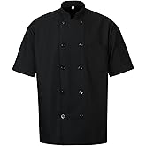 Ousafeve Unisex Chef Coat for Men Women