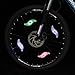 Homai Bike Wheel Light Bicycle Spoke LED Neon Lights Waterproof Tyre Wire Safety Alarm Lamp (Multi-Color) (Pack of 8)