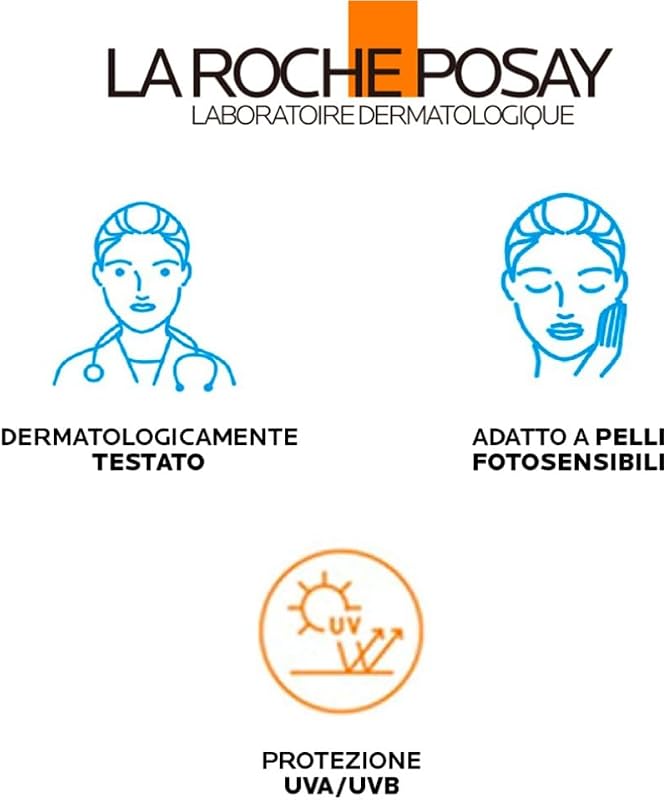 La Roche Posay Anthelios UVSport, Pro-Resistance Stick SPF50+, Per Tutti i Tipi di Pelle, Alta Protezione dai Raggi UV, Resistente al Sudore e All'Acqua, Adatto allo Sport, Con Mexoryl 400, 10ml