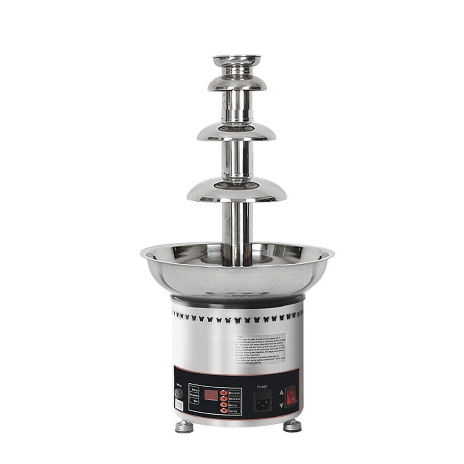 View 1 of ****PARTS ONLY****
**SEE NOTES**
 PreAsion Chocolate Fountain 110V Electric 4-Tiers Digital Chocolate Fountain Melting Machine Heating Fondue Fountain,3kg of chocolate