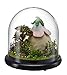 DIY Mini Glassball Wooden Dollhouse Miniature Kit with LED Idea Gift Travel world Series--Green Garden