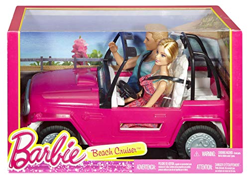barbie y ken y su coche de playa