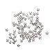 100pcs Silver Star Studs Nailheads 9mm