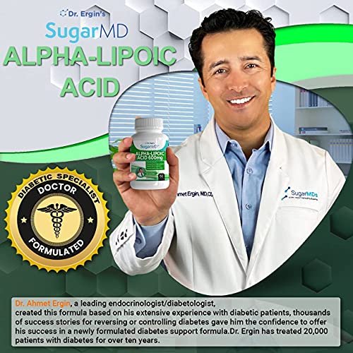 Dr. Ergin's SugarMD Alpha Lipoic Acid for Nerve Support. Super Potent