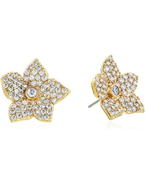 Womens Blooming Pave Bloom Studs Earrings