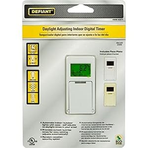 Defiant 20-amp 7-day 7-event In-wall Digital Timer - - Amazon.com