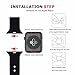 BOTOMALL Compatible with Apple Watch Band 38mm 40mm 42mm 44mm Classic Silicone Sport Replacement Strap Bracelet for iWatch All Models Series 4 Series 3 Series 2 Series 1 (Orange,42/44mm M/L)